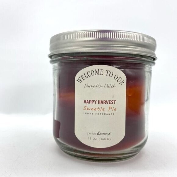 Happy Harvest Sweetie Pie Jar Candle New - Picture 1 of 3